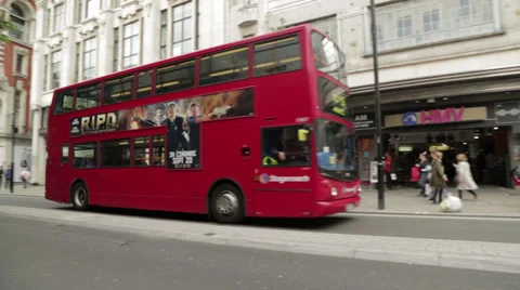 London Bus Stock Footage 32255230