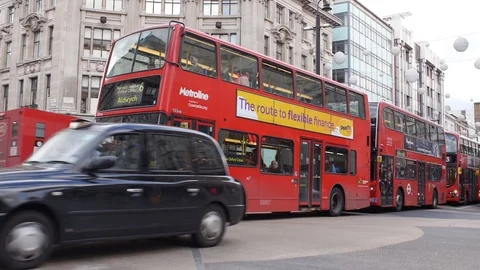 London Bus Stock Footage 92998349