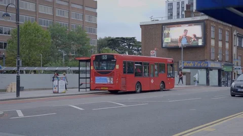 London Bus Video stock 116603841