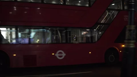 London Bus Stock Footage 243195586