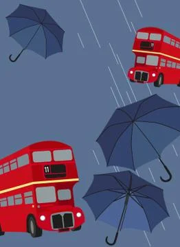 London Bus Stock Illustration