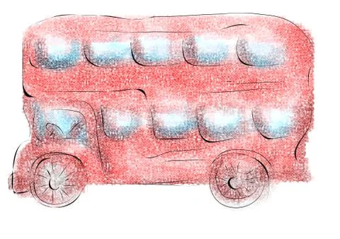 London bus Stock Illustration