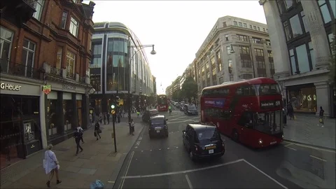 London bus ride Stock Footage