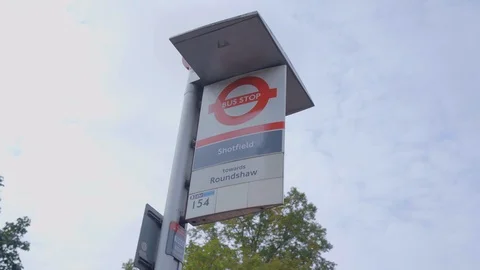 London Bus route Stock Footage 116553091