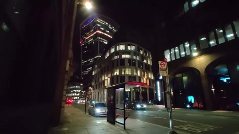 London Bus Stand Stock Footage 301103826