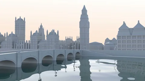 London Cartoon Background 스톡 동영상 122461817
