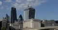London City Center Skyline Famous Landmark People and Cars Traffic on Bridge Day 4k or 4k+ Resolution
