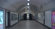 London City Lockdown Tube Subway Underground Station Empty Deserted In Stock Footage