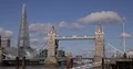 London City Skyline Office Modern Skyscraper and Urban Bus on Tower Bridge Day 4k or 4k+ Resolution