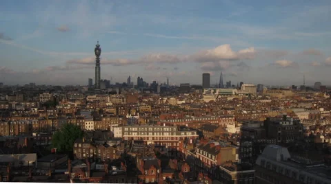 London Cityscape Time Lapse 스톡 동영상 43432467