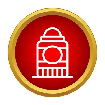 London clock tower big ben icon Stock Illustration