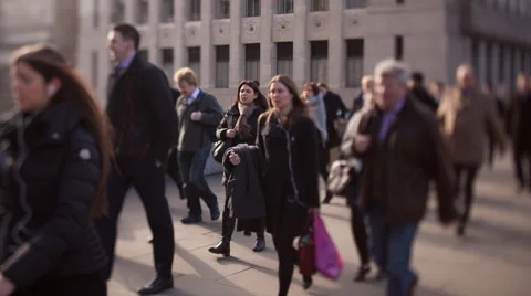 London Commuters Stock Footage 56160223