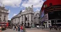 London with Crowd of People and Cars Traffic Jam in Piccadilly Circus Rush Hour 4k or 4k+ Resolution