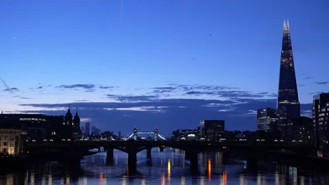 London at Dawn Stock Footage 216784899