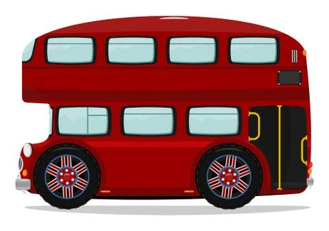 London double decker bus. Illustrazione stock