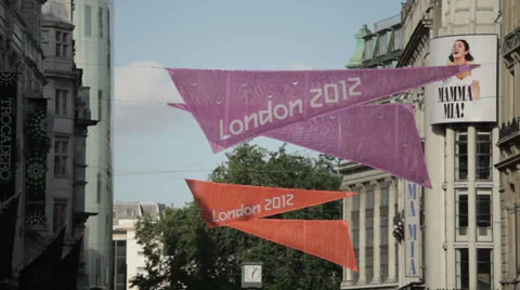 London during the 2012 Olympics Stock Footage 35150101