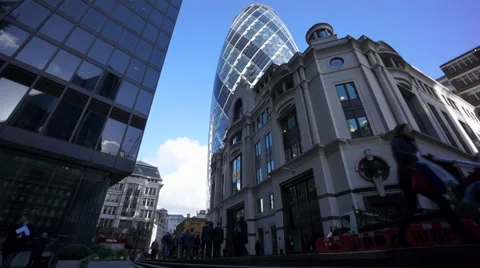 London Egg Building 3 Stock Footage 57466268