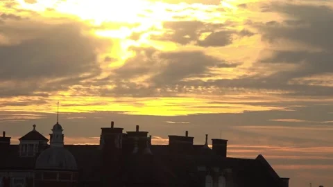 London evening sky Video stock 280677765