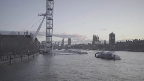 London Eye 1 Stock Footage 125917038
