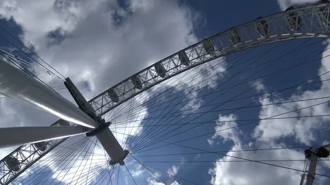 London Eye from Below - June 30th, 2019 Stock Footage