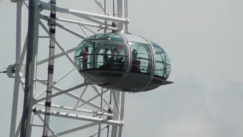 A London Eye Capsule Stock Footage 89334700