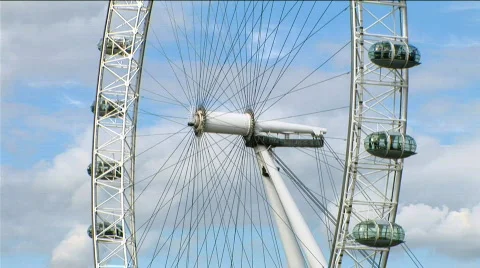 London Eye Close Up Stock Footage 819442