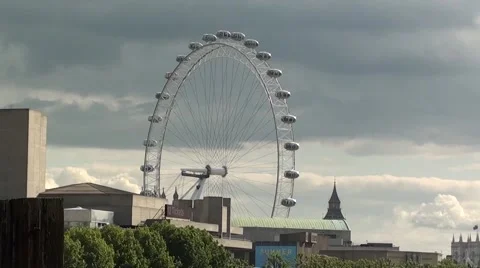 London Eye Close up Video stock 56670811