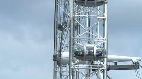 London Eye Close Up Stock Footage 61366331