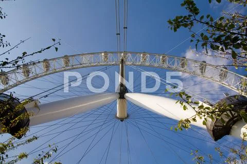London eye england tourist attraction ferris wheel Stock Photos