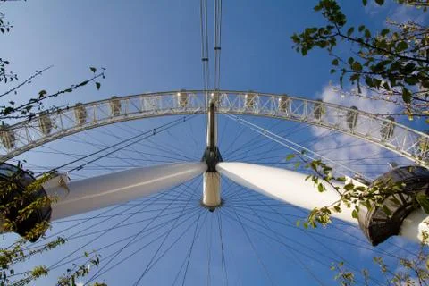 London eye england tourist attraction ferris wheel Stock Photos