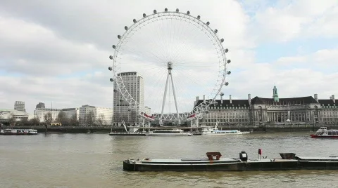 The London Eye Stock Footage 875106