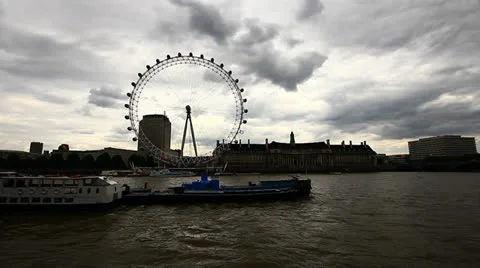 London Eye Stock Footage 23726487
