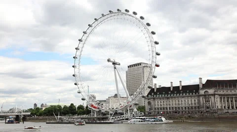 The London Eye 스톡 동영상 34453929