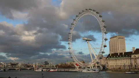 The London Eye Stock Footage 39154331