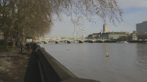 London Eye Stock Footage 50173714