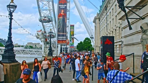 London Eye Video stock 90493592