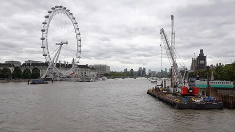 London Eye Stock Footage 94414009