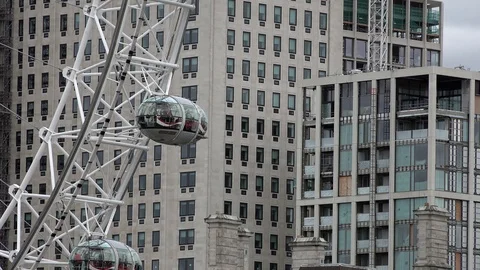 London Eye Stock Footage 94414162