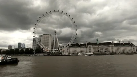 London Eye Video stock 137874986