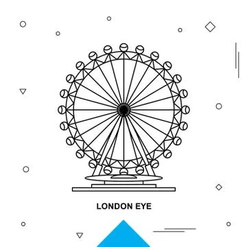 LONDON EYE Ilustración de archivo