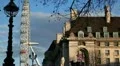 London Eye in London, England, Thames River, Boat Tour, United Kingdom HD Footage