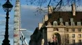 London Eye in London, England, Thames River, Boat Tour, United Kingdom HD Footage