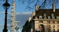 London Eye in London, England, Thames River, Boat Tour, United Kingdom HD Footage