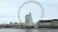 London Eye in London, England, Thames River, Boat Tour, United Kingdom HD Footage