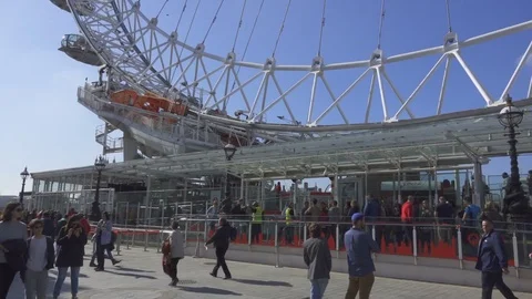 London Eye Panning Stock Footage 73973591