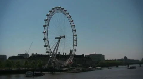 The london eye river thames Video stock 11109485