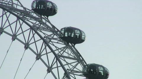 London Eye time lapse Stock Footage 327200