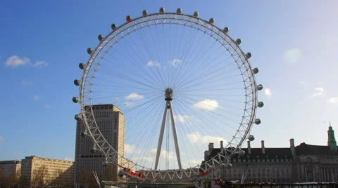 London Eye Time Lapse Stock Footage 40263972