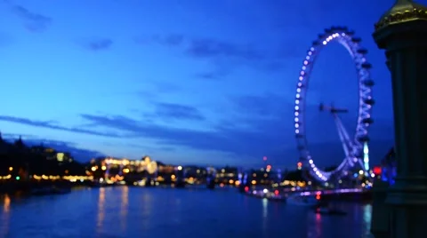 London Eye time-lapse Stock Footage 45892628