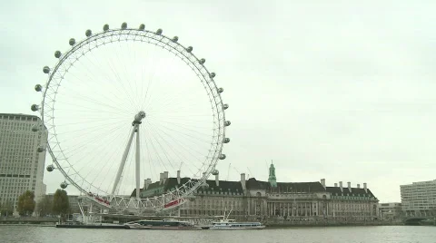 London Eye Timelapse 库存影片 376991